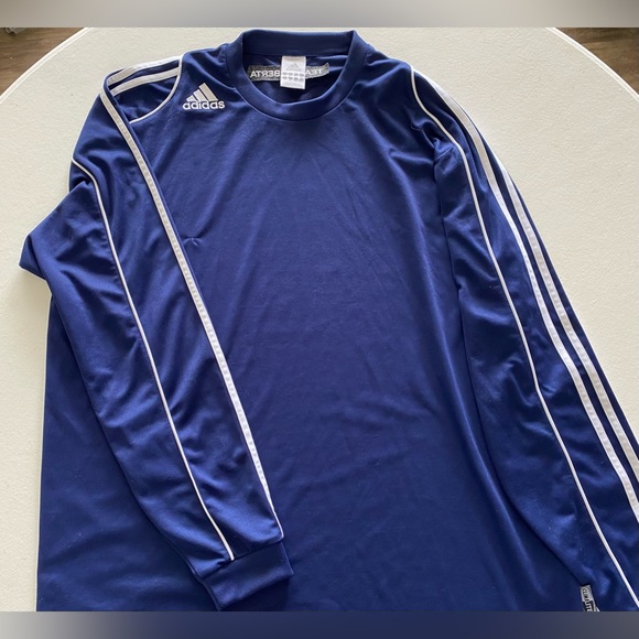 Lot of 2 Adidas Jacket and Long Sleeve T- Shirt Size L/XL Men - Picture 7 of 10